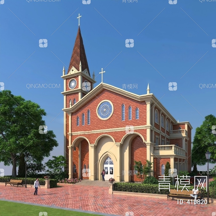教堂3D模型下载【ID:410820】