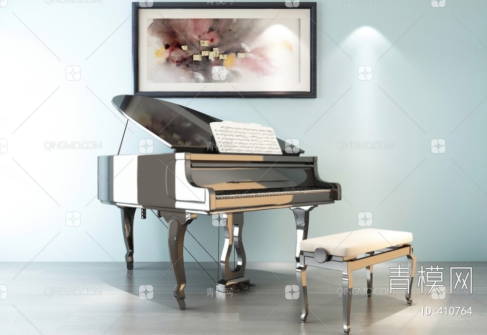 钢琴3D模型下载【ID:410764】