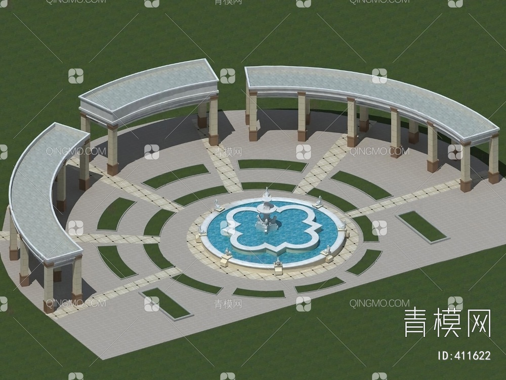 喷泉3D模型下载【ID:411622】