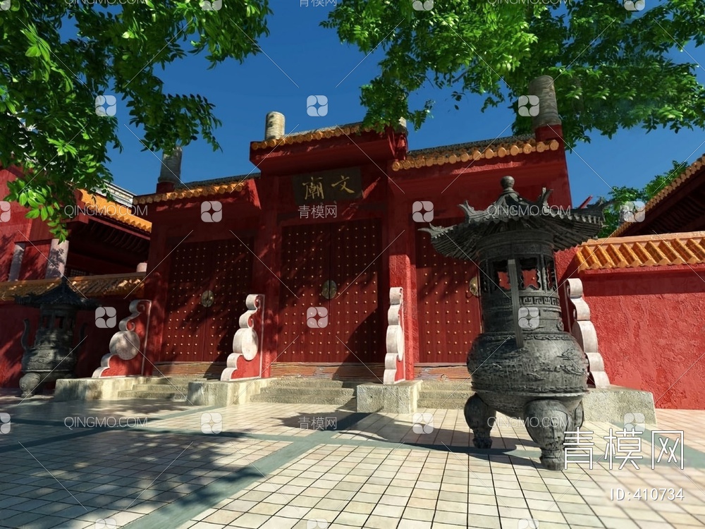 寺庙3D模型下载【ID:410734】