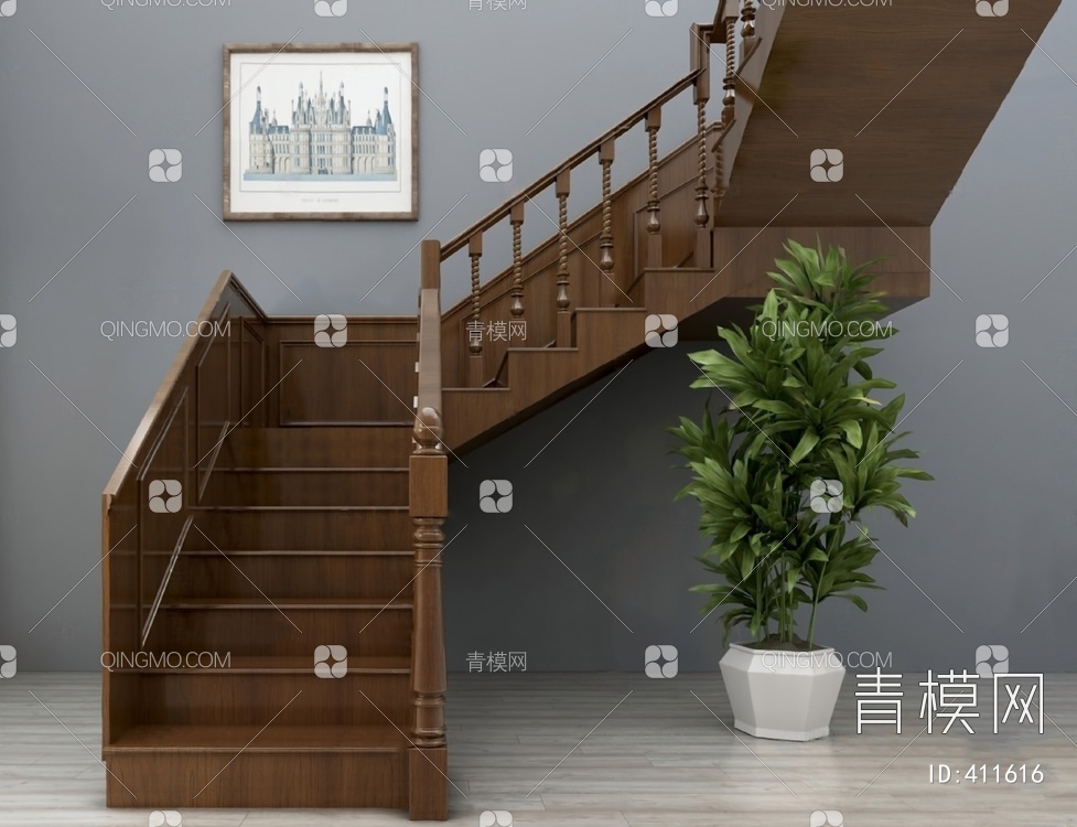 楼梯3D模型下载【ID:411616】