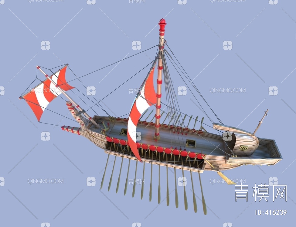 帆船3D模型下载【ID:416239】