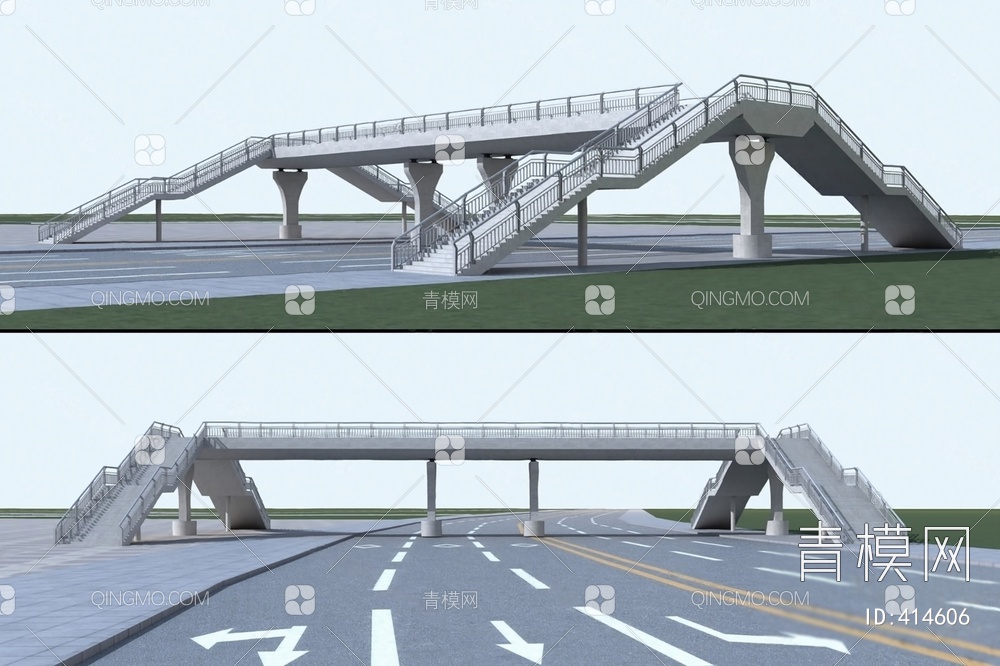 人行天桥3D模型下载【ID:414606】
