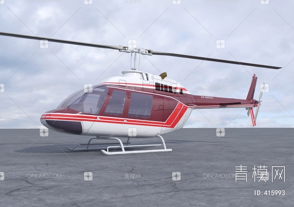 直升机3D模型下载【ID:415993】