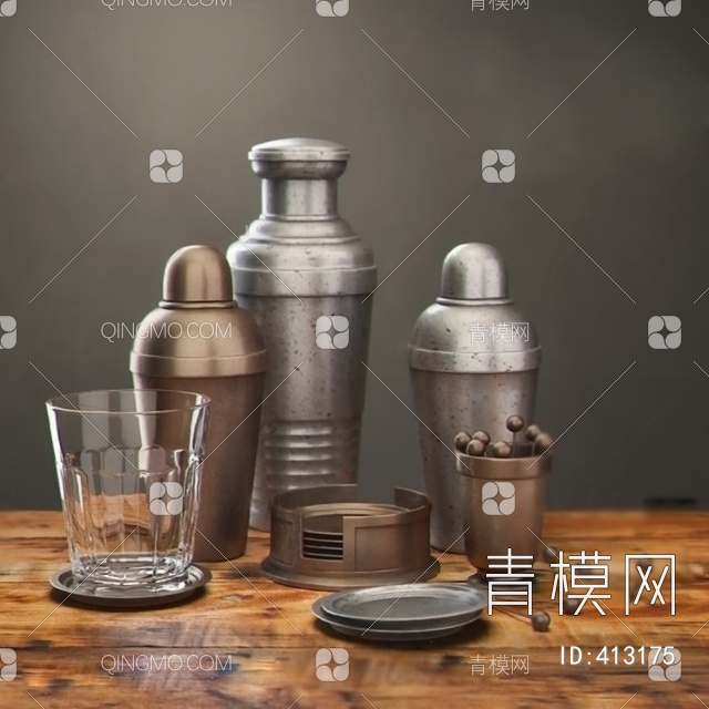 茶具3D模型下载【ID:413175】