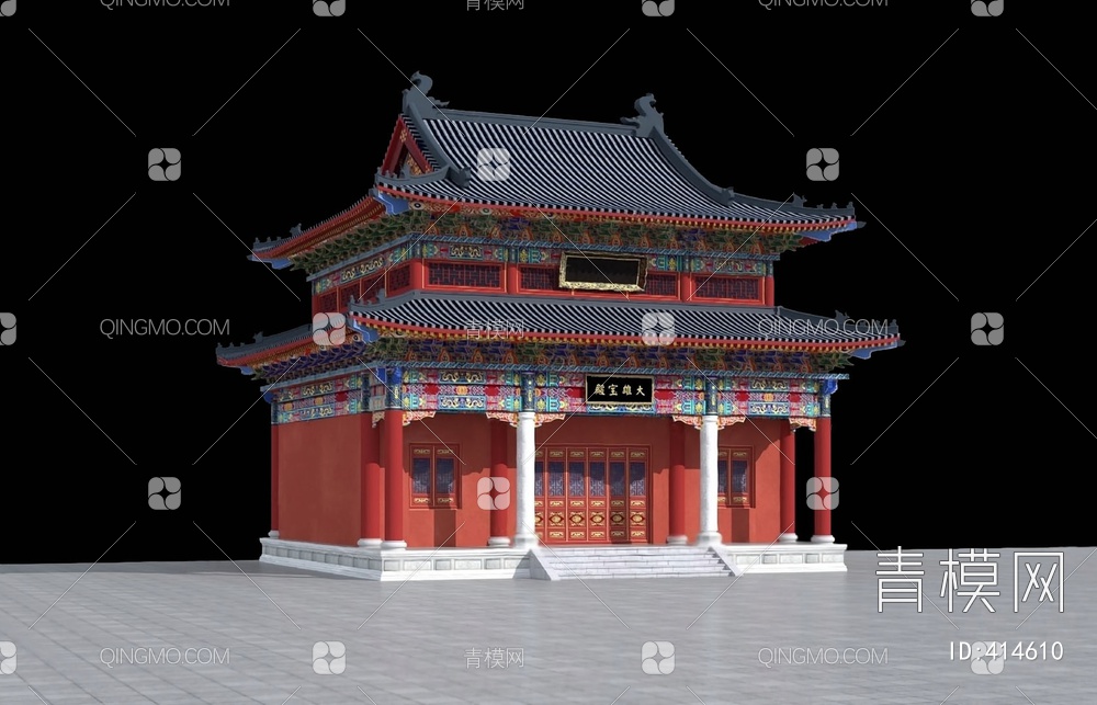 寺庙3D模型下载【ID:414610】