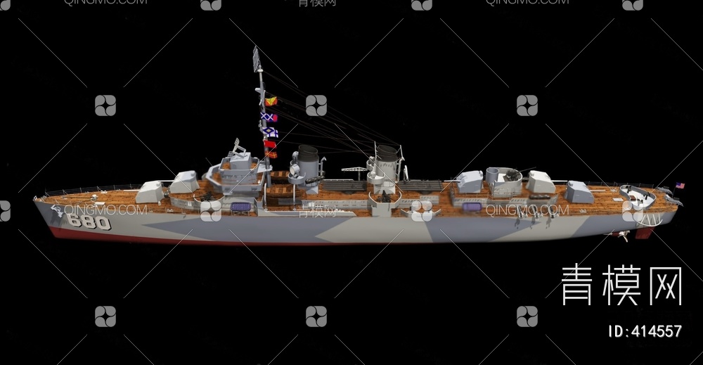 战列舰3D模型下载【ID:414557】