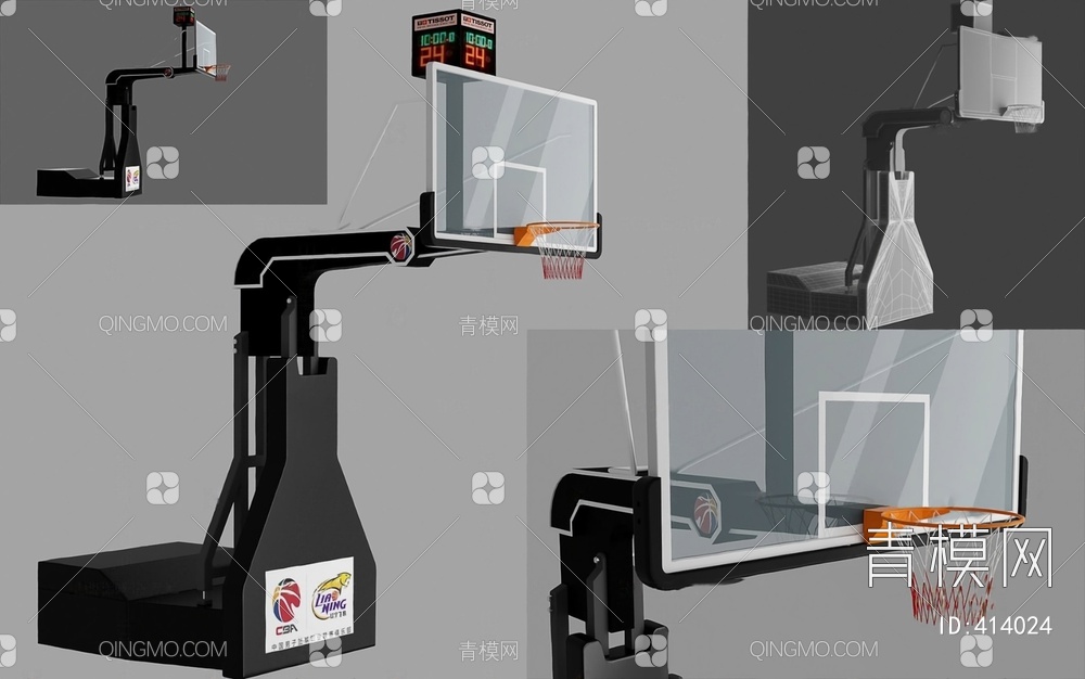 篮球架3D模型下载【ID:414024】