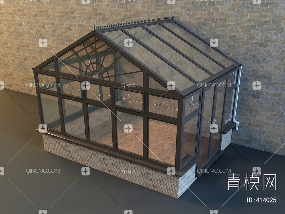 玻璃棚3D模型下载【ID:414025】