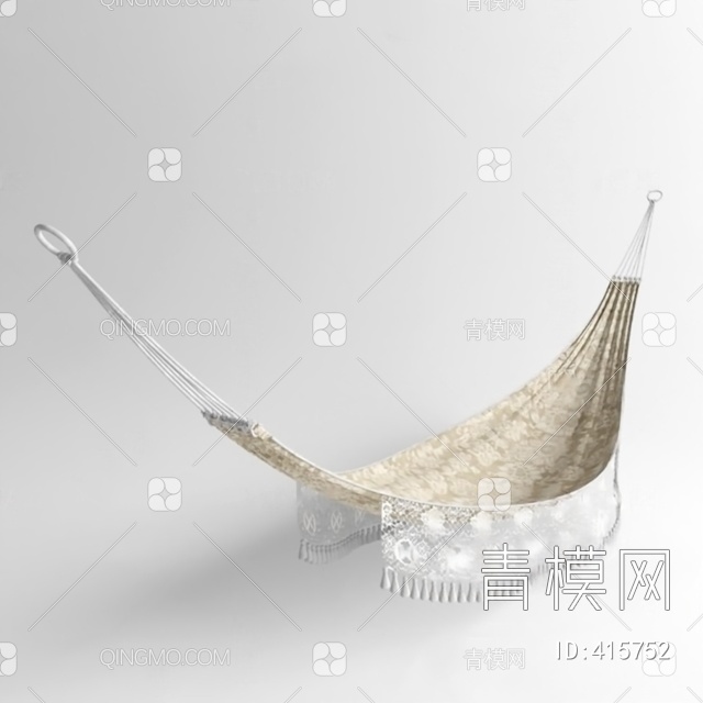 拉绳吊床3D模型下载【ID:415752】