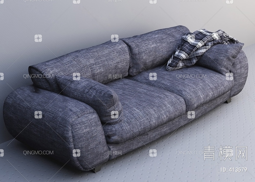 双人沙发3D模型下载【ID:413579】