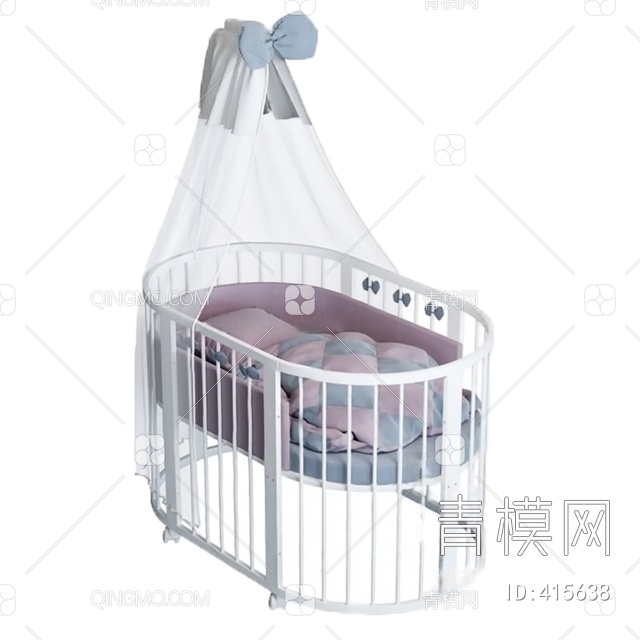 婴儿床3D模型下载【ID:415638】