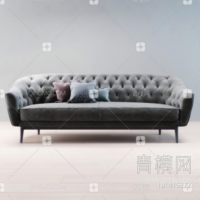 双人沙发3D模型下载【ID:415872】