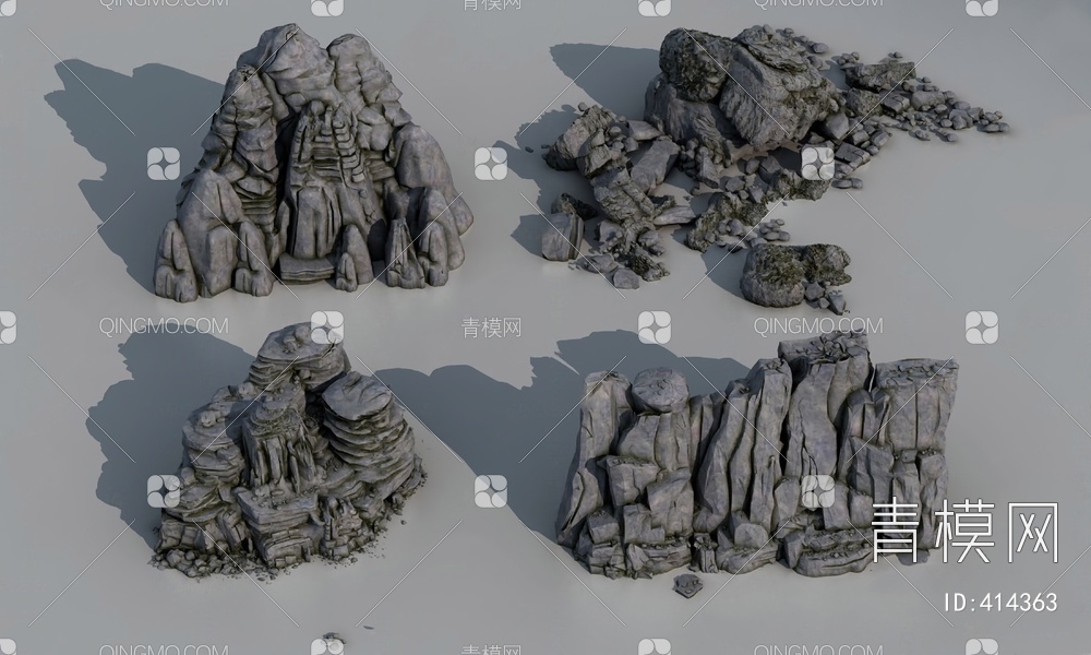 石头3D模型下载【ID:414363】