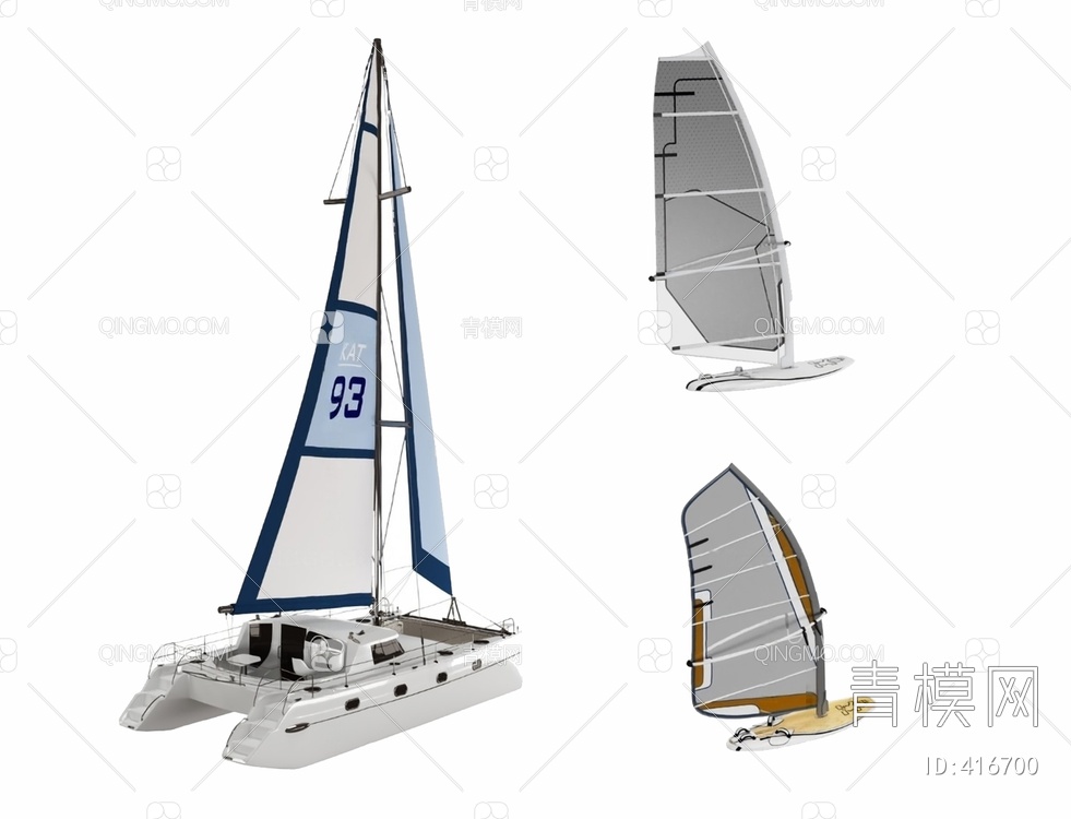 帆船3D模型下载【ID:416700】