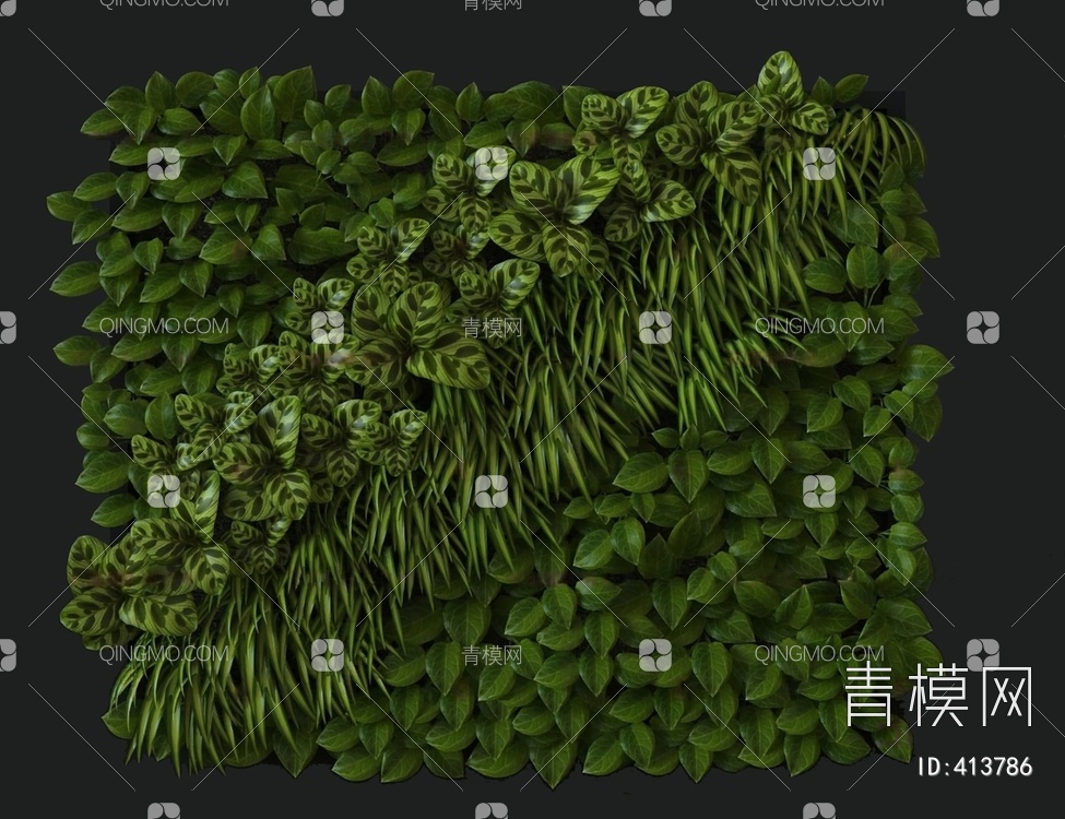 绿植墙3D模型下载【ID:413786】