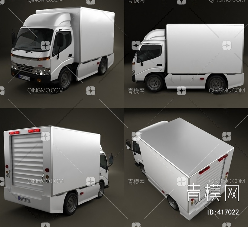 货车3D模型下载【ID:417022】