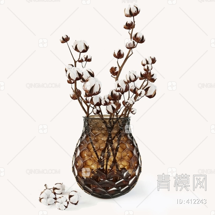 花瓶3D模型下载【ID:412243】