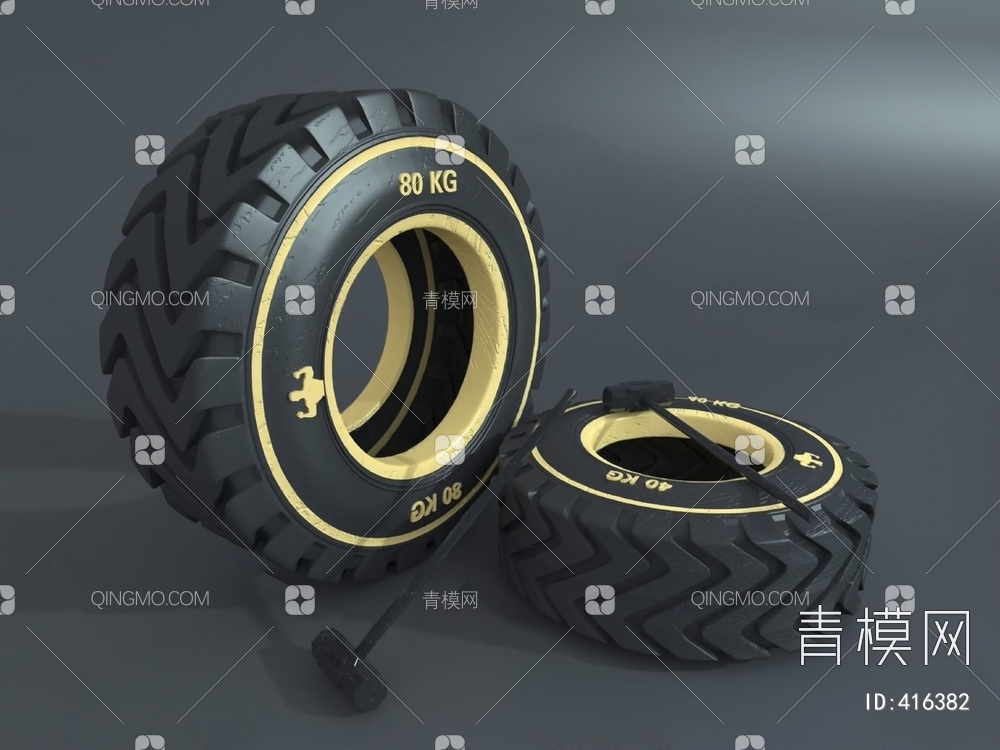 轮胎3D模型下载【ID:416382】