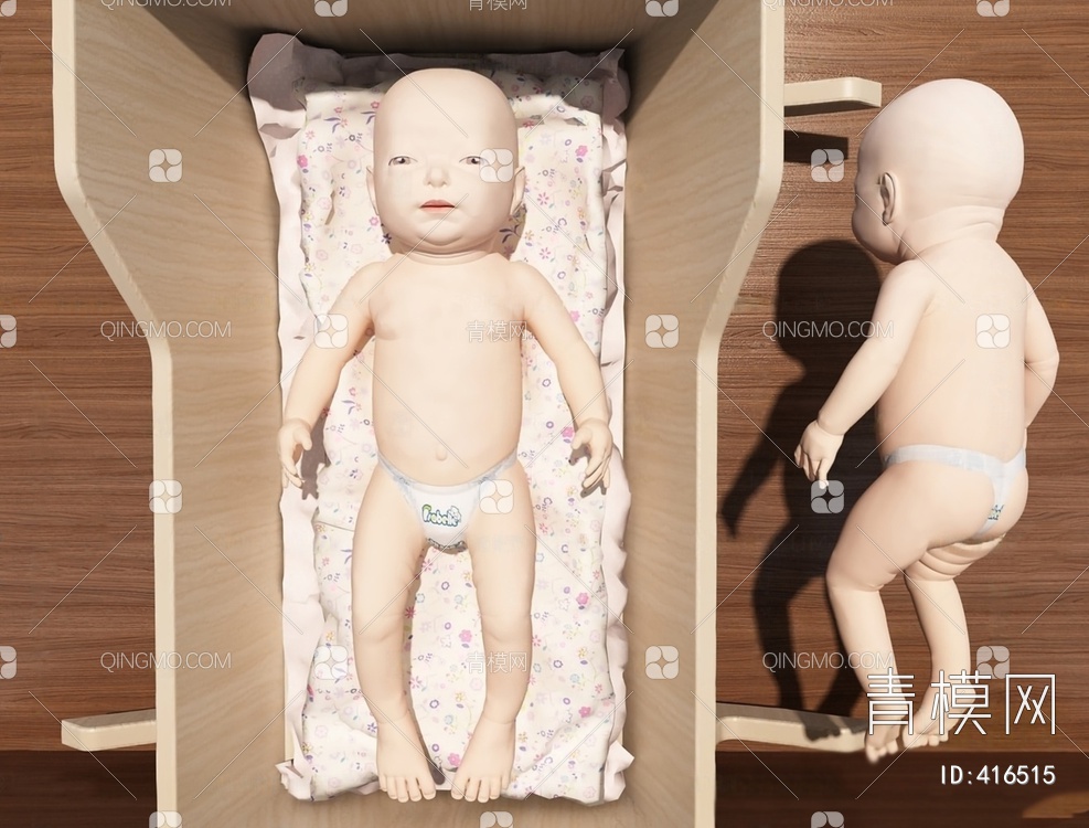 婴儿3D模型下载【ID:416515】