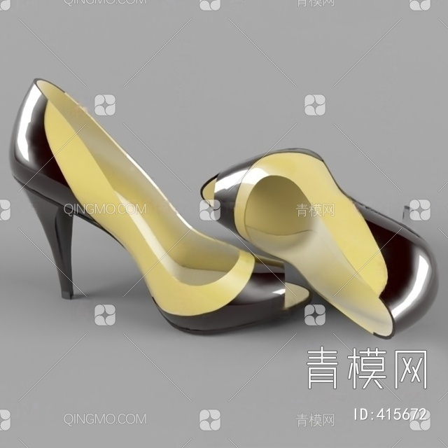 高跟鞋3D模型下载【ID:415672】