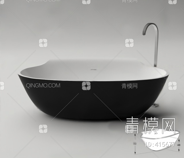 浴缸3D模型下载【ID:415677】