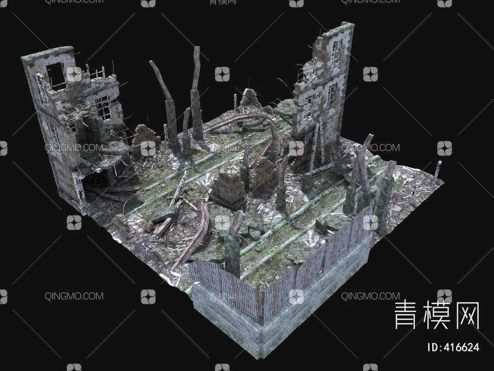 废墟3D模型下载【ID:416624】