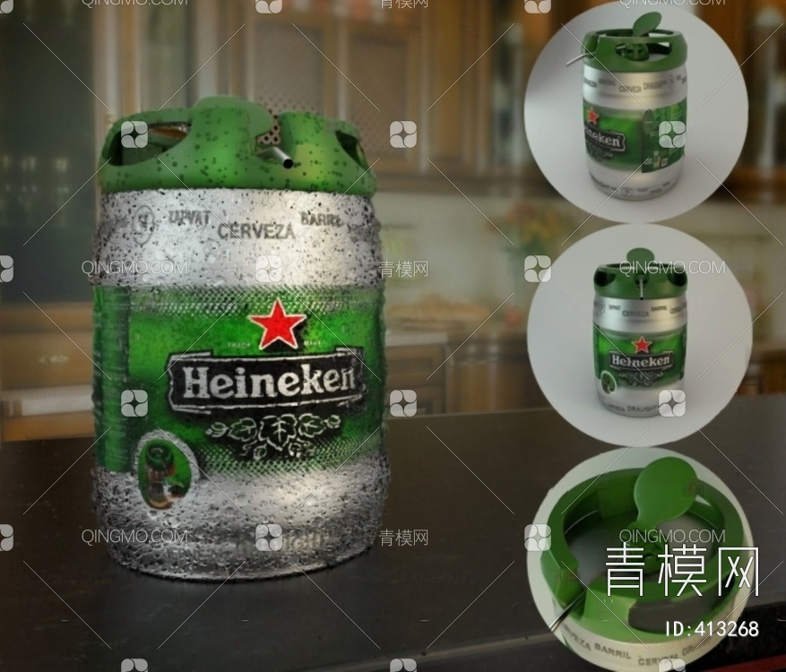 啤酒3D模型下载【ID:413268】