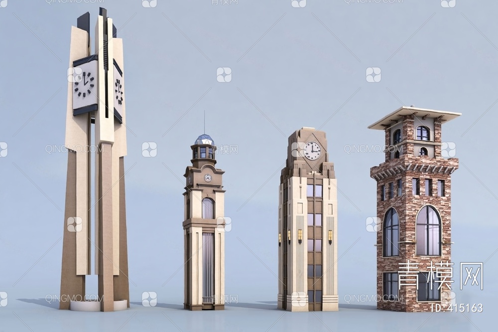 钟楼3D模型下载【ID:415163】