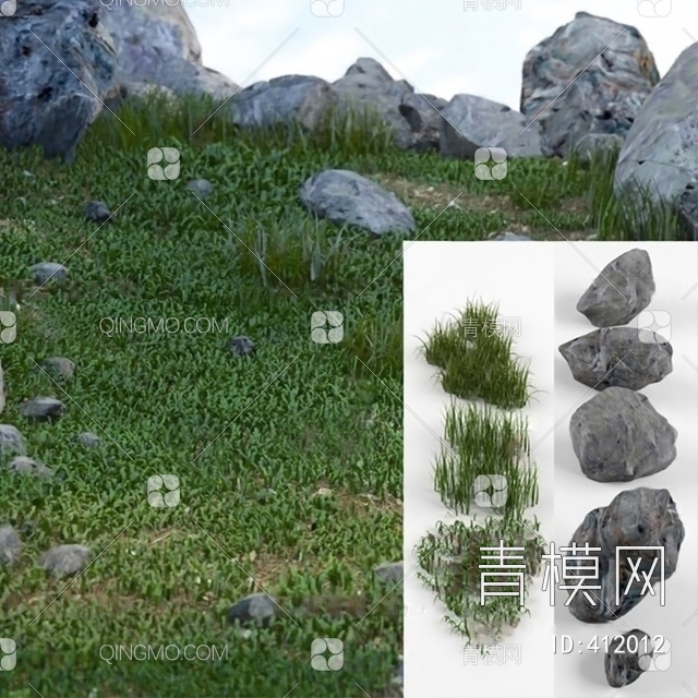 石头3D模型下载【ID:412012】