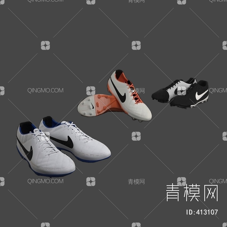 运动鞋3D模型下载【ID:413107】
