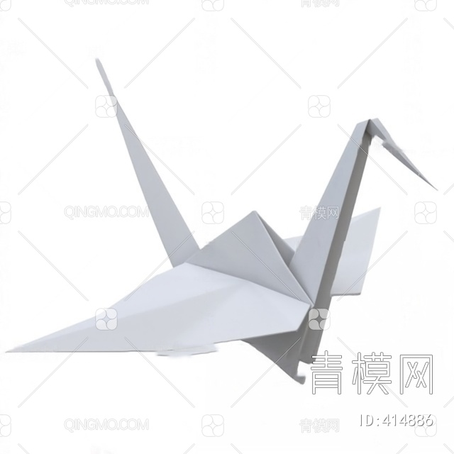 纸鹤3D模型下载【ID:414886】