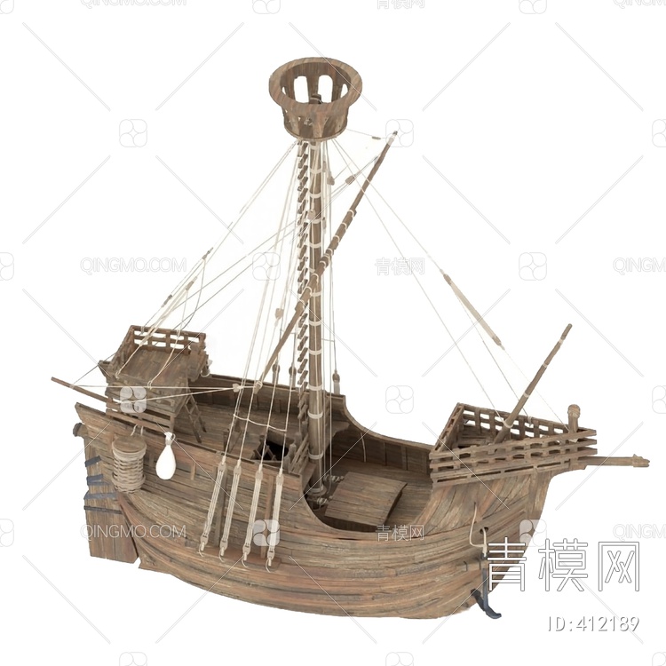帆船3D模型下载【ID:412189】
