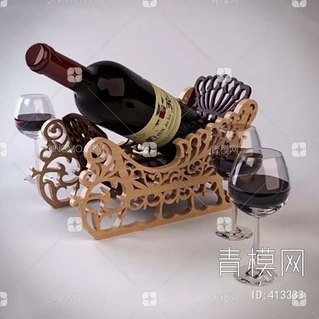 酒瓶3D模型下载【ID:413333】