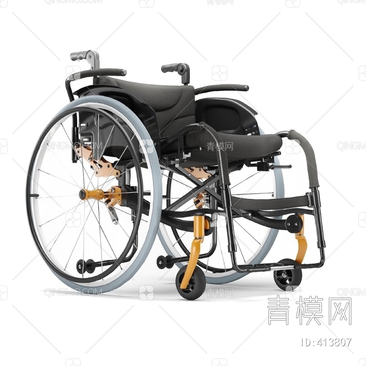 轮椅3D模型下载【ID:413807】