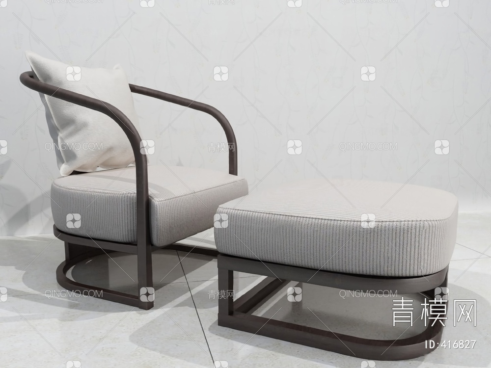 单人沙发3D模型下载【ID:416827】
