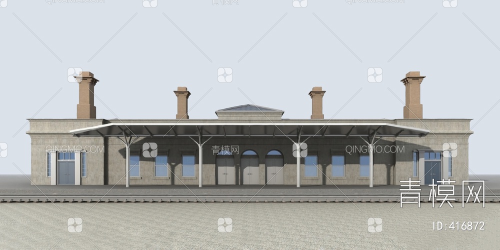 火车站3D模型下载【ID:416872】