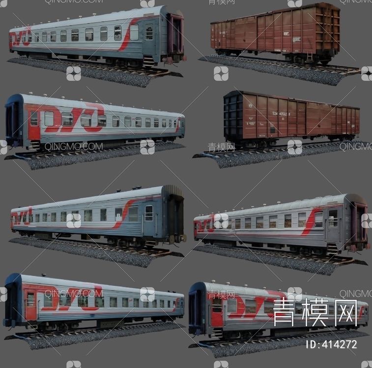 火车3D模型下载【ID:414272】
