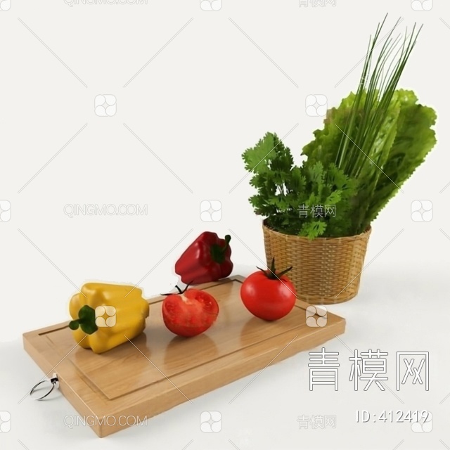 蔬菜3D模型下载【ID:412419】