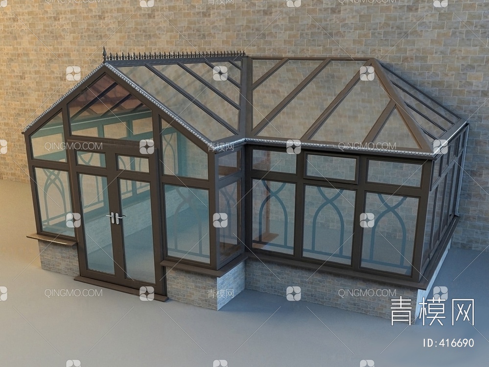 玻璃棚3D模型下载【ID:416690】