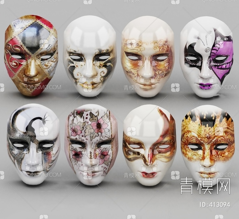 面具3D模型下载【ID:413094】