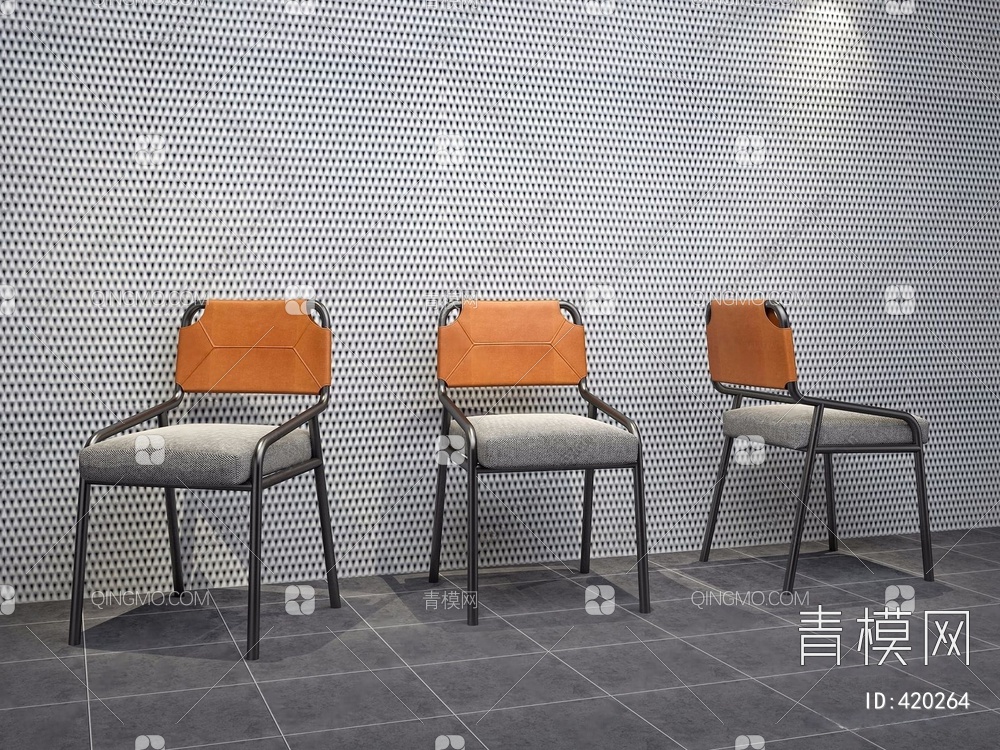 餐椅椅子3D模型下载【ID:420264】
