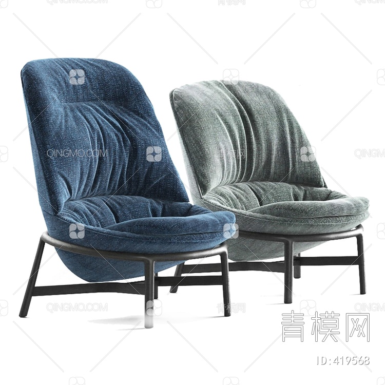 意大利 Arflex 休闲椅3D模型下载【ID:419568】