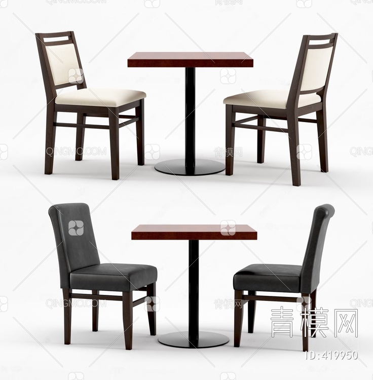 餐桌椅3D模型下载【ID:419950】