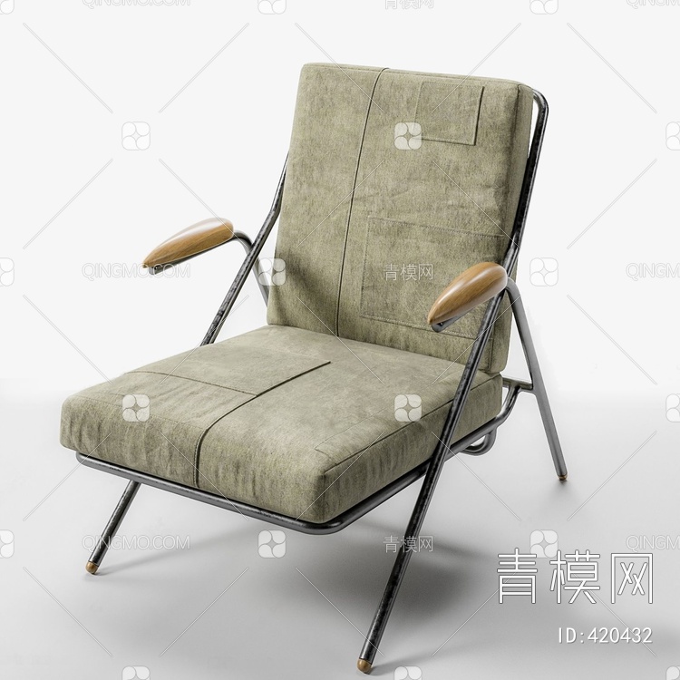 单人椅3D模型下载【ID:420432】