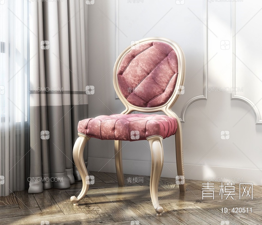 单人椅3D模型下载【ID:420511】