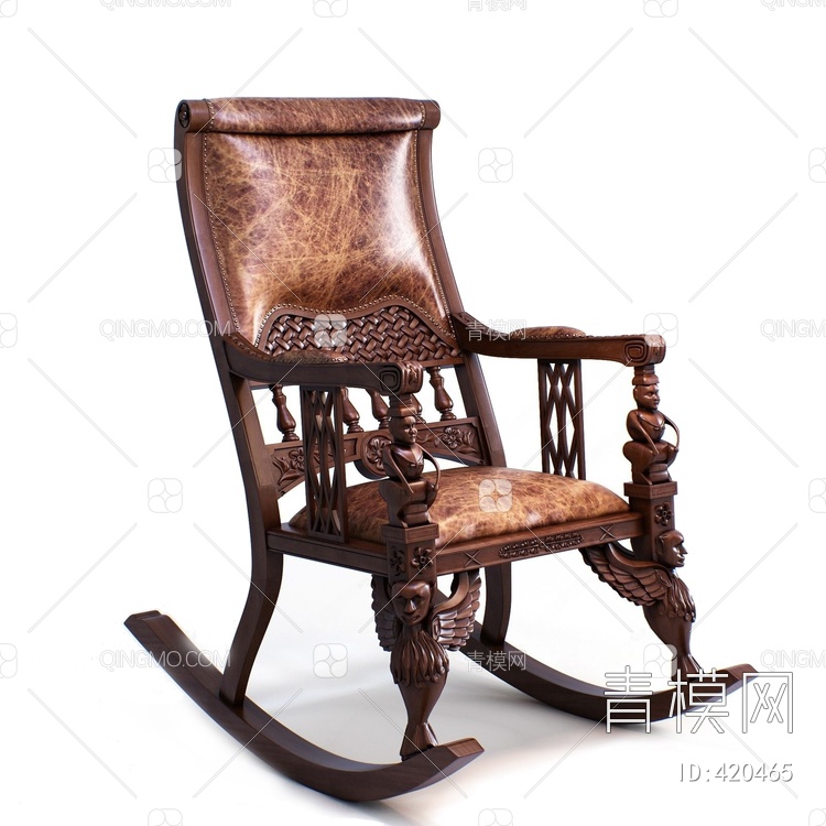 单人休闲椅3D模型下载【ID:420465】