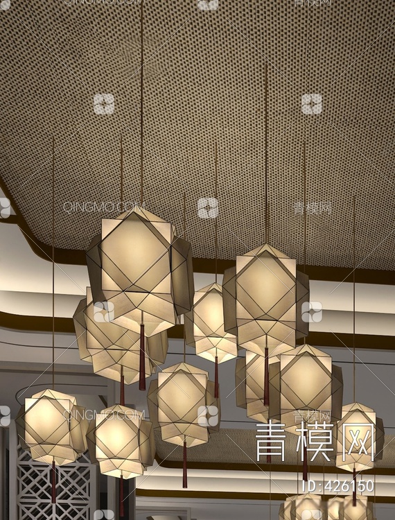 吊灯3D模型下载【ID:426150】