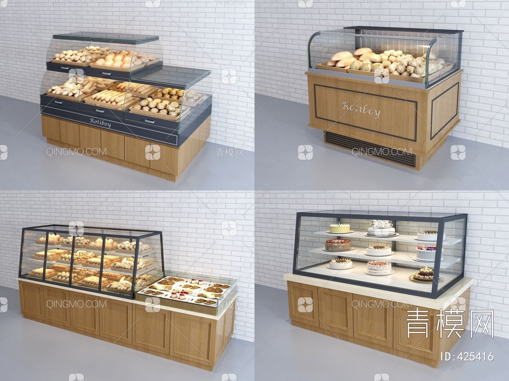 面包店烘焙店3D模型下载【ID:425416】