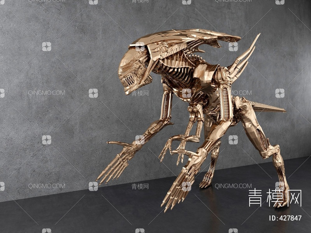 机械机器龙3D模型下载【ID:427847】